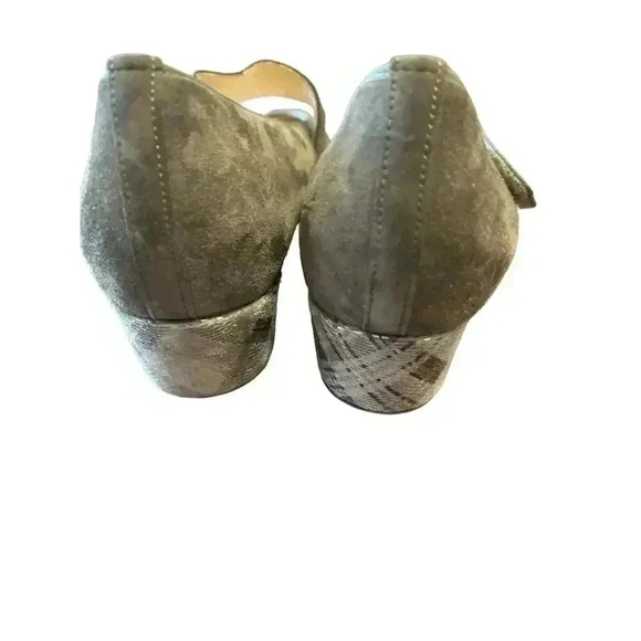 HASSIA Premium Comfort Wedge Heel Suede Shoes Dark Gray Size 8 - Picture 4 of 6